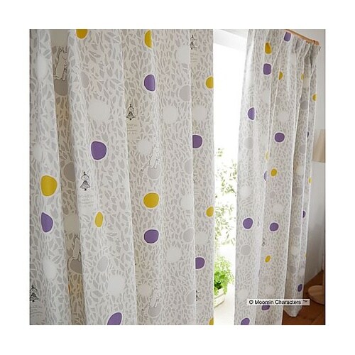 MOOMIN 遮光カーテン カラーサーク