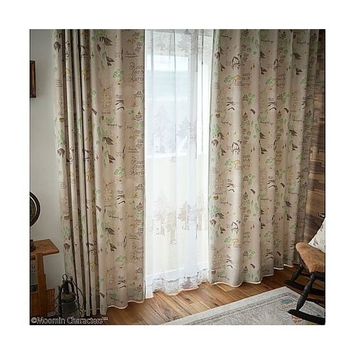 MOOMIN 遮光カーテン ムーミンダニ