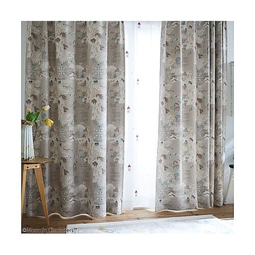 MOOMIN 遮光カーテン ムーミンダニ