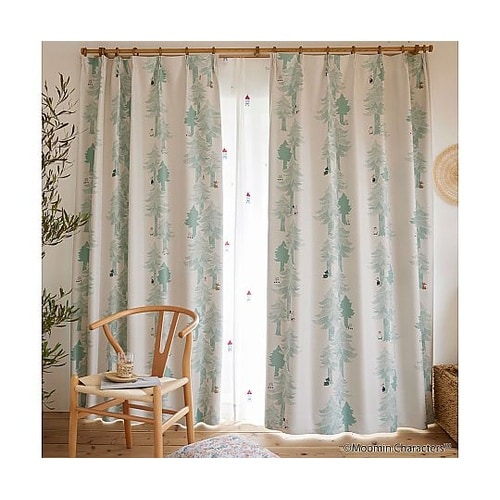 MOOMIN 遮光カーテン プートドレー