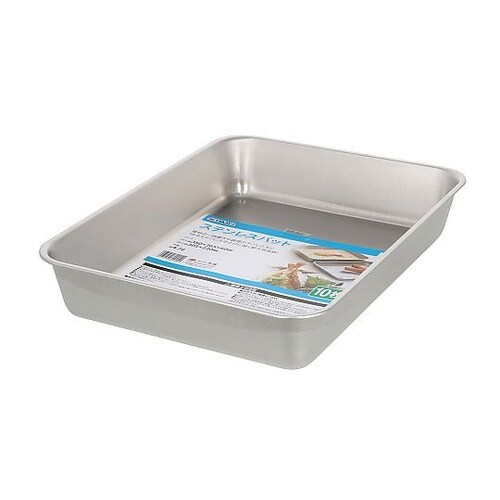 ステンレス角バット つや消し 10枚取