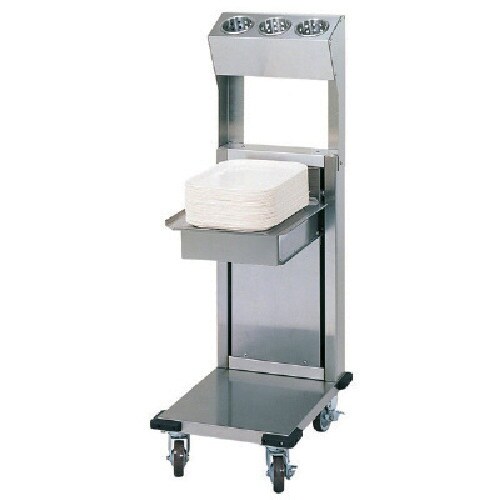 tanico 食器ディスペンサーシルバーシリンダー