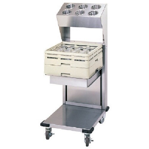 tanico 食器ディスペンサーシルバーシリンダー