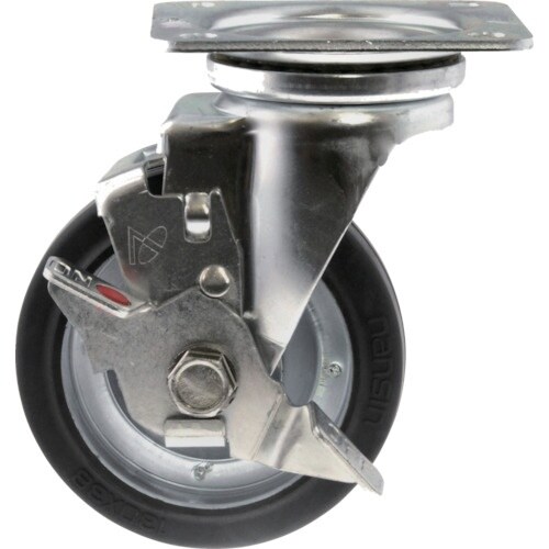 SPACIO プレートタイプ金属キャスター自在スト