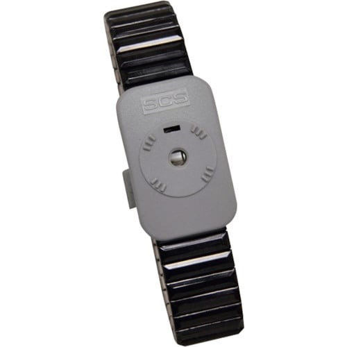 DESCO リストバンド、金属製、2重回路、Lサイ