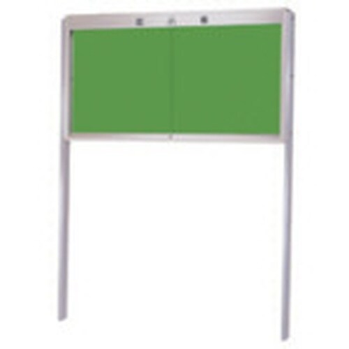 ユニット ガラス戸付掲示板(中) 900×1800