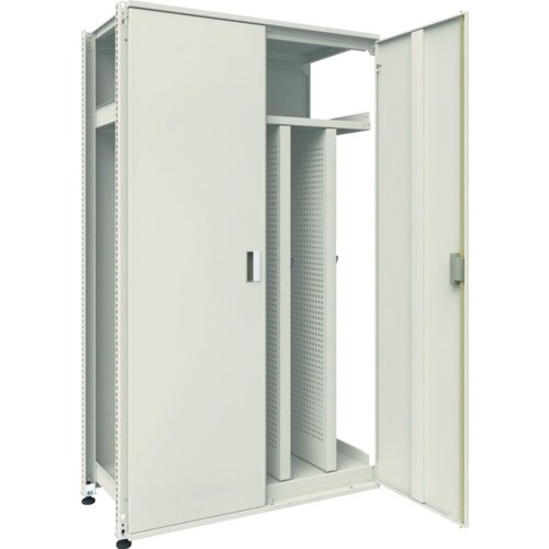 TRUSCO M3型ユニット中量棚 両開き扉・背パ