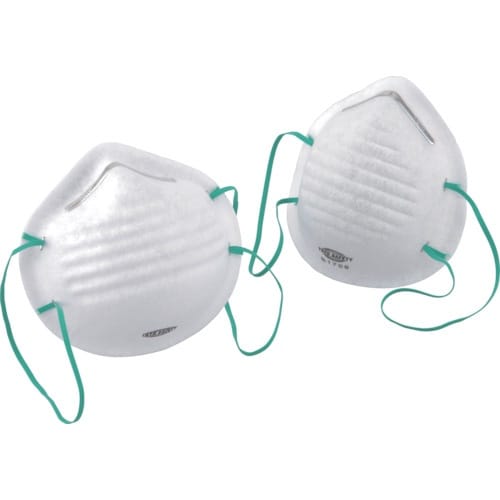 トーヨーセーフティ 白いマスク 12個掛け台紙付販