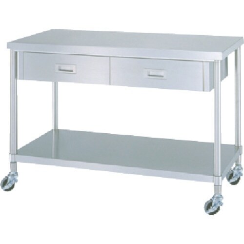 シンコー ステンレス(SUS430)作業台片面引出