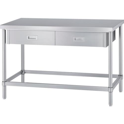 シンコー ステンレス作業台片面引出付(四方枠タイプ