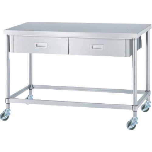 シンコー ステンレス(SUS304)作業台片面引出