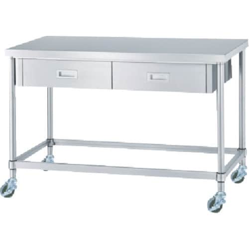 シンコー ステンレス(SUS304)作業台片面引出