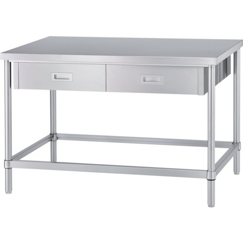 シンコー ステンレス作業台両面引出付(四方枠タイプ