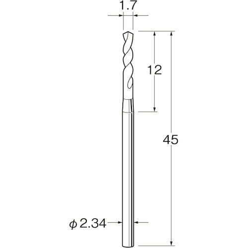 リューター ツイストドリル(スチール鋼)刃径(mm