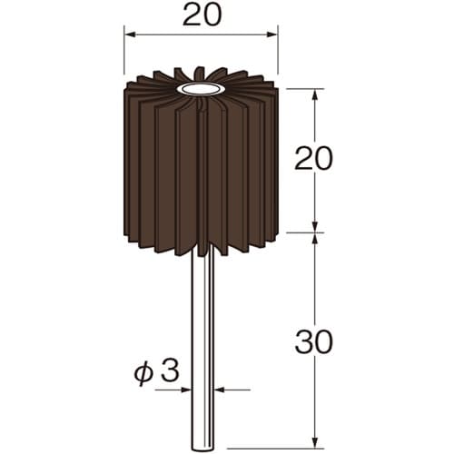 リューター フラップサンダー粒度(#):240外径