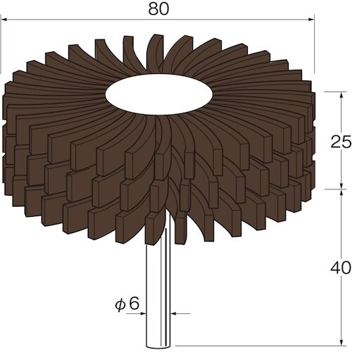 リューター スリットサンダー粒度(#):80外径(