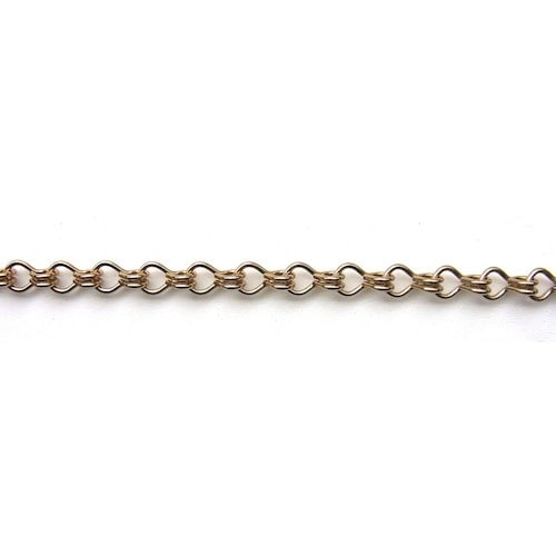 ニッサチェイン 鉄カラー二重 15m巻 金