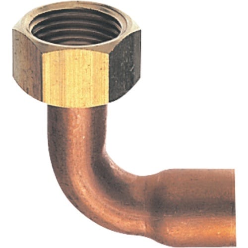 SANEI ナット付銅管エルボ