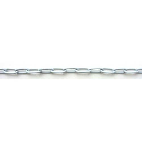 ニッサチェイン 鉄カラーリンクU 15m巻 白