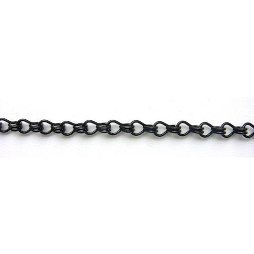 ニッサチェイン 鉄カラー二重 15m巻 黒
