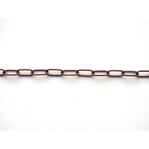 ニッサチェイン 鉄カラーリンクC 15m巻 茶