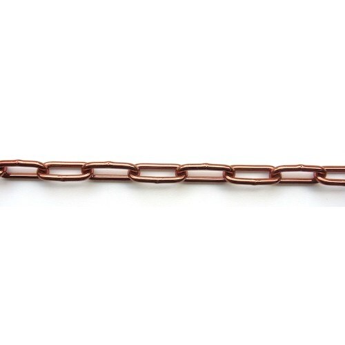 ニッサチェイン 鉄カラーヘビーリンク 15m巻 茶