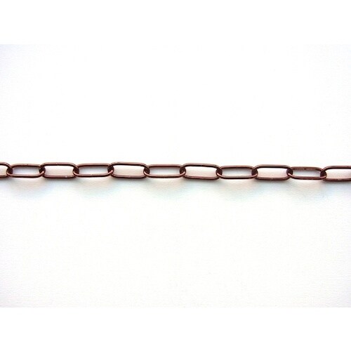 ニッサチェイン 鉄カラーリンクC 15m巻 茶