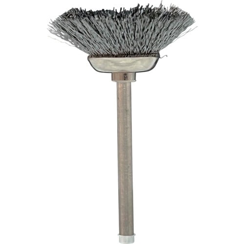 リューター 軸付ベベル型ブラシ