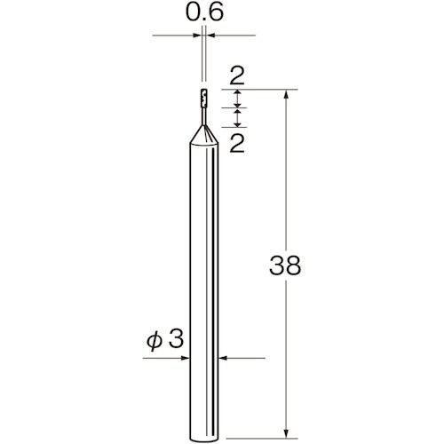 リューター 機械研削用軸付電着ボラゾン砥石(インタ