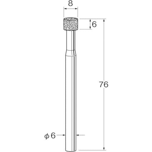 リューター 機械研削用レジンボンド軸付ボラゾン砥石