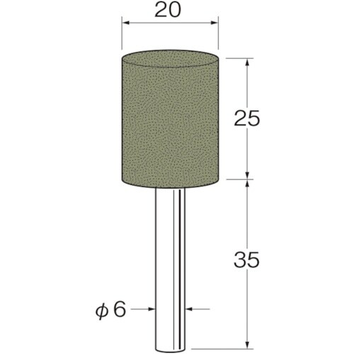 リューター 軸付ラビン砥石(一般用)R4613粒度