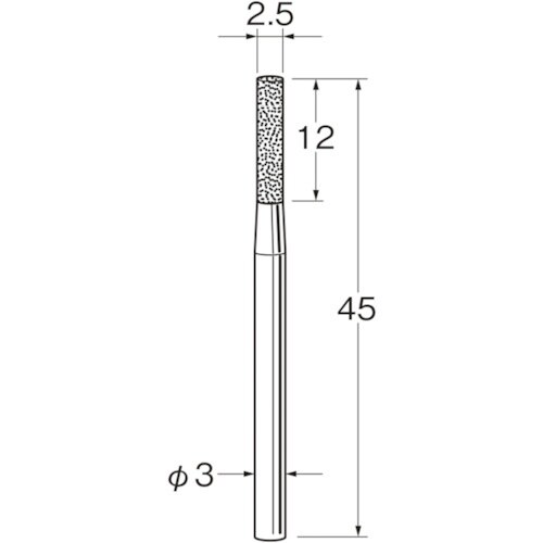 リューター 軸付電着ボラゾン砥石N1125
