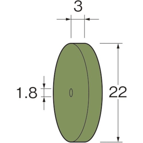 リューター ホイール型セラミックゴム砥石粒度(#)