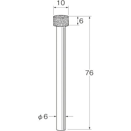 リューター 機械研削用レジンボンド軸付ボラゾン砥石