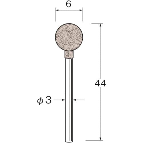 リューター 軸付ラビン砥石(一般用)R4556粒度