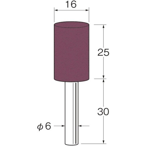 リューター 軸付グリーンカーボランダムゴム砥石外径