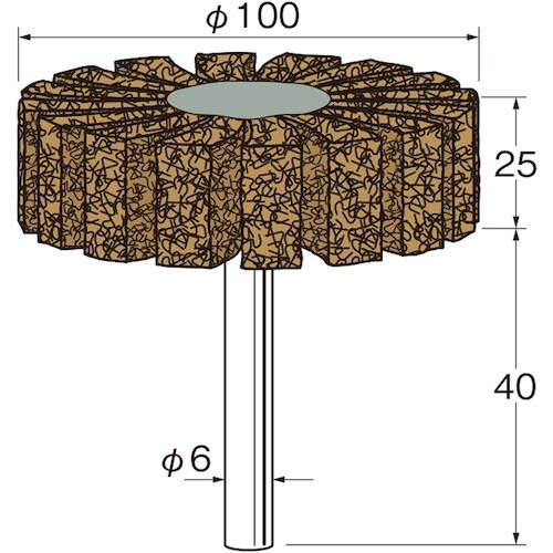 リューター スポンジサンダー外径(mm):100粒