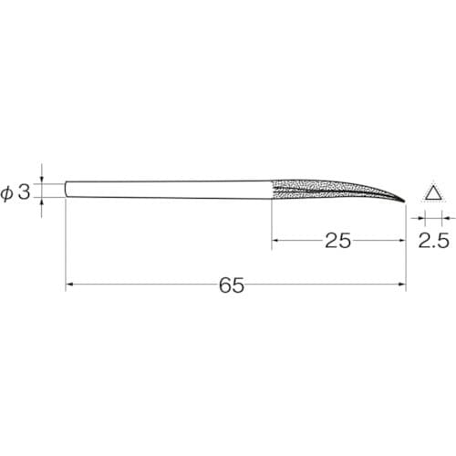 リューター 電着ダイヤモンドヤスリQ2202