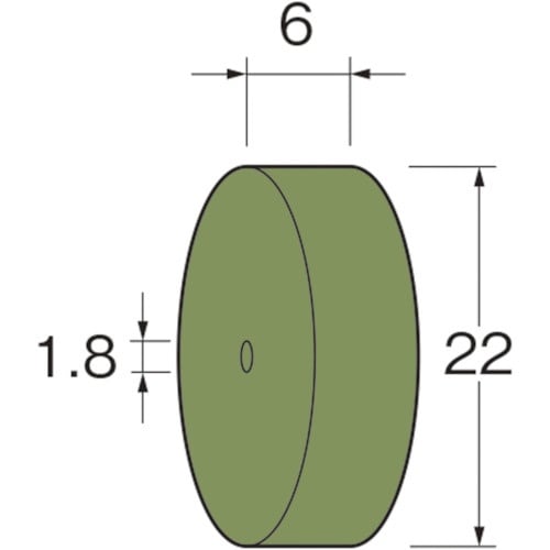 リューター ホイール型セラミックゴム砥石粒度(#)