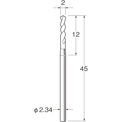 リューター ツイストドリル(スチール鋼)刃径(mm