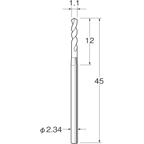 リューター ツイストドリル(スチール鋼)刃径(mm