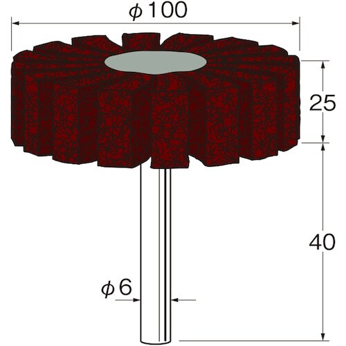 リューター スポンジサンダー外径(mm):100粒