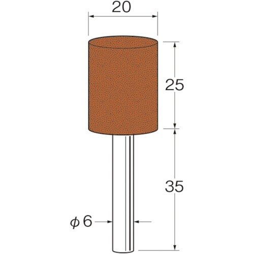 リューター 軸付セラミックゴム砥石(金属研磨用)外