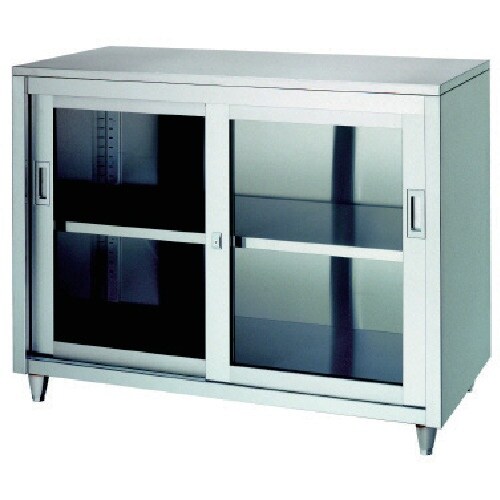 シンコー ステンレス保管庫 一段式アジャスト付 L