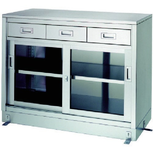 シンコー ステンレス保管庫 一段式ベース付 LDG