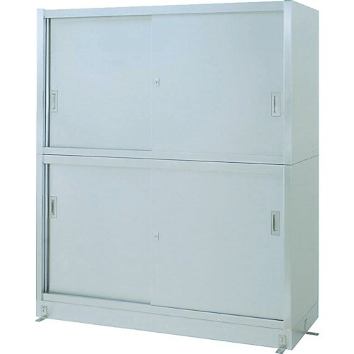 シンコー ステンレス保管庫 二段式ベース付 V型