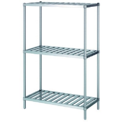 シンコー ステンレスラックスノコ棚3段 RS3型