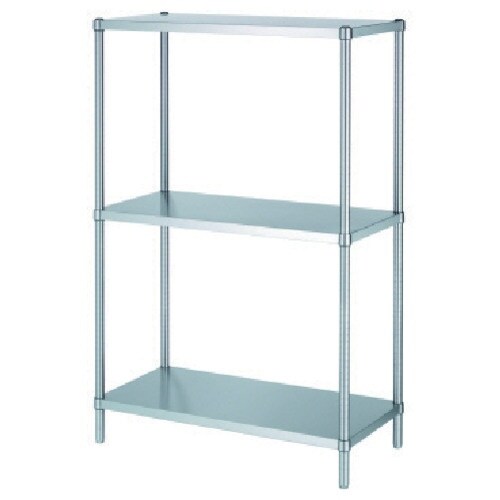 シンコー ステンレスラックベタ棚3段 RBN3型