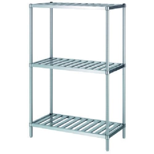 シンコー ステンレスラックスノコ棚3段 RSN3型