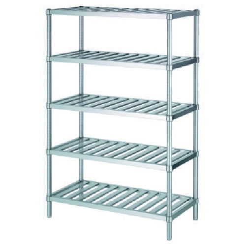 シンコー ステンレスラックスノコ棚5段 RS5型